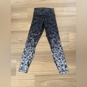 Lululemon Align 25” Black/Indigo Floral Leggings - 4